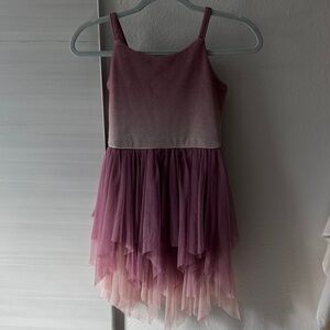 Cat & Jack Glittery Pink Ombre Dance Dress